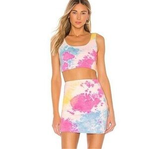 Superdown Cassie Tie Dye Mini Skirt Set